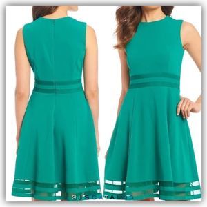 Calvin Klein Green Midi Dress